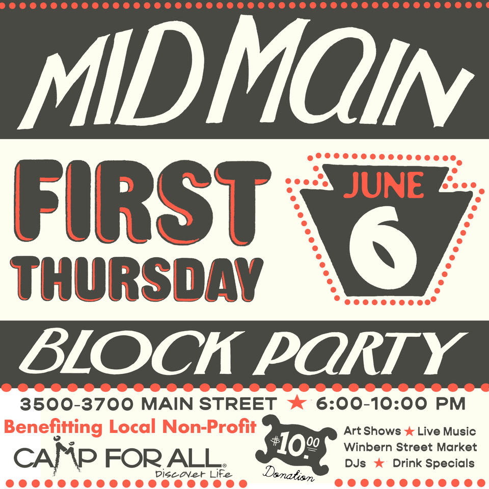 Mid Main First Thursday Block Party Splash Image